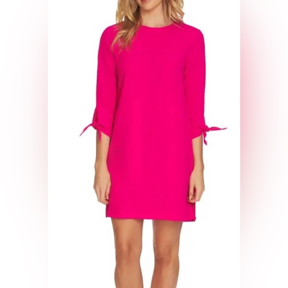CeCe Bright Pink Shift Dress 8 - Picture 1 of 3